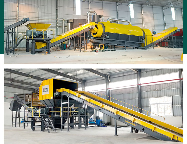 Large pieces of waste furniture crusher processing equipment and technology